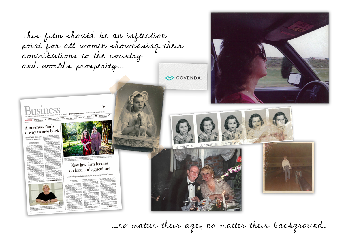 collage of marion growing up