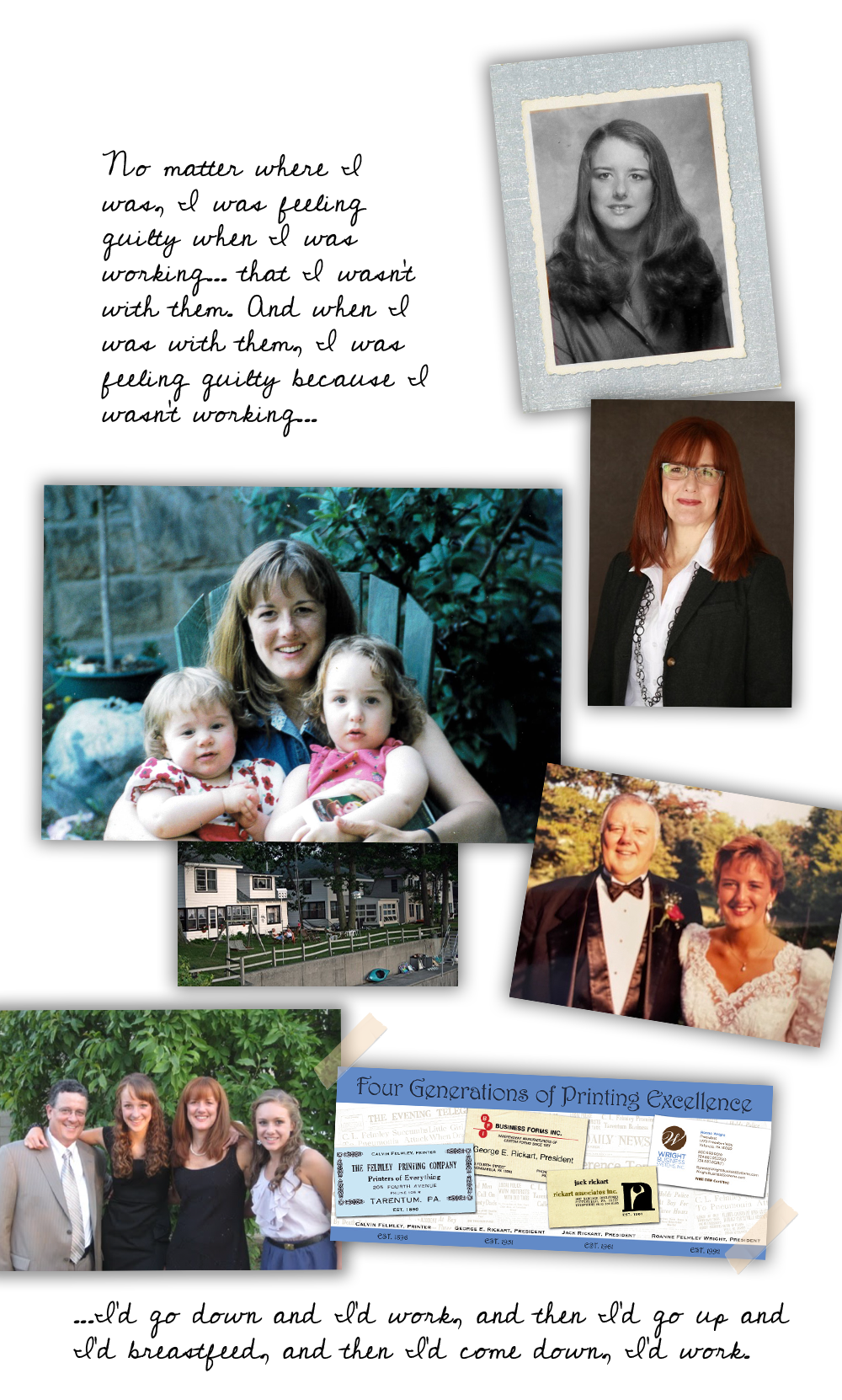 collage of ronne growing up