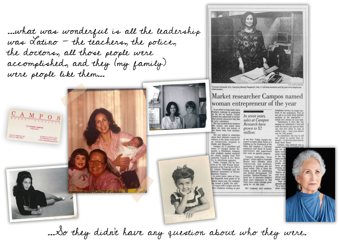 collage of yvonne